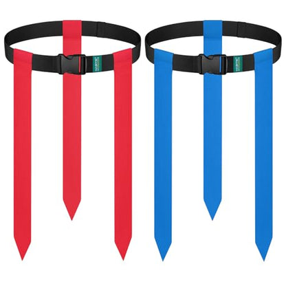 Flag Football Belts, 2/4/10/14/20 pcs of Adjustable Flag Football Set with Flags, Suitable for Youth Adults and Kids