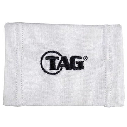 TAG Adult Wrist Coach 1 Pack, Five Window Size 5" x 3", Baseball Softball Football Play Coach Playbook Quarterback Wristband, White