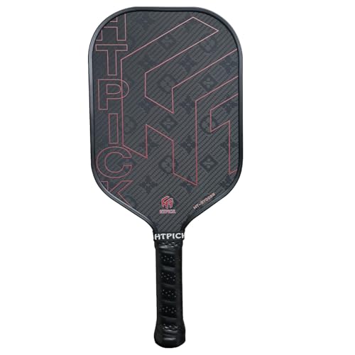 Pickleball Paddles, Professional Carbon Fiber Pickleball Paddle for High Spin & Powerful Shots with Honeycomb Core Pickleball Racket for Indoor Outdoor Play