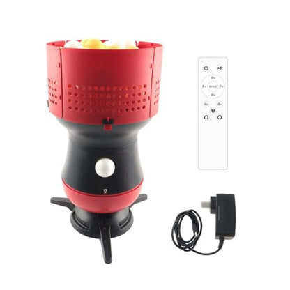Table Tennis Trainer Machine, Automatic Ping Pong Ball Launcher with Remote - 5 Speed/Spin Adjustable, 90-Ball Capacity, for Indoor/Outdoor Practice, Coaching & Family Fun BallMachine - size: BallMachine