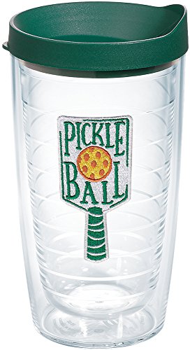 Tervis Pickleball Made in USA Double Walled Insulated Tumbler Travel Cup Keeps Drinks Cold & Hot, 16oz, Classic - style: 16oz