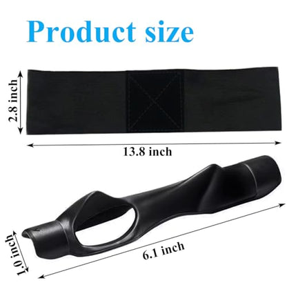 Golf Grip Trainer ，Swing Correcting Arm Band ，A Golf Swing Aid for Beginner ，Adjustable Hand Position Training Tool ，Golf Swing Mechanics Corrector ，Golf Swing Trainer