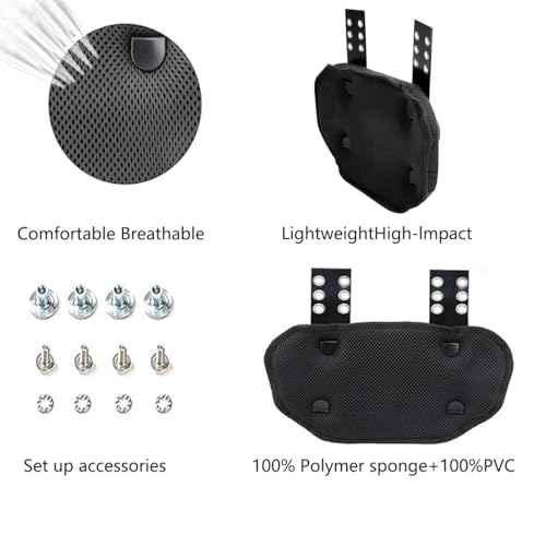 Sports Football Back Plate Curved Design Football Lower Back Protect Sports Protective Accessories Devil Pattern for Kids & Adults