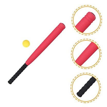Toyvian Wear Resistant Eva Baseball Bat for Soft Training for Outdoor Indoor Play with Net Bag Durable Sports Accessory for Boys and Promotes Active Parent Interaction