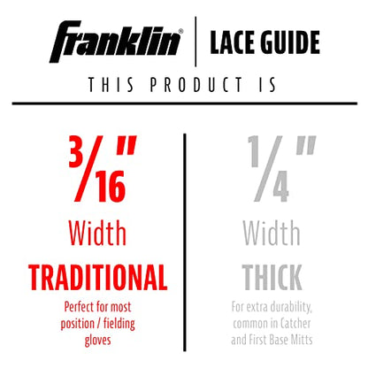 Franklin Sports Glove Lacing Repair Kit - Dr. Glove Baseball + Softball Glove Leather Laces + Relacing Needle - Laces for Fielder + Catcher's Mitts - size: 48"