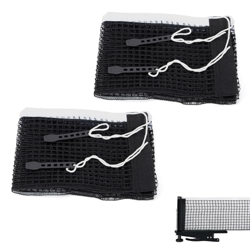 Ping Pong Net Replacement Compatible with Kettler Ping Pong Table-Nylon, Portable and Easy Setup,2 Pack,71"