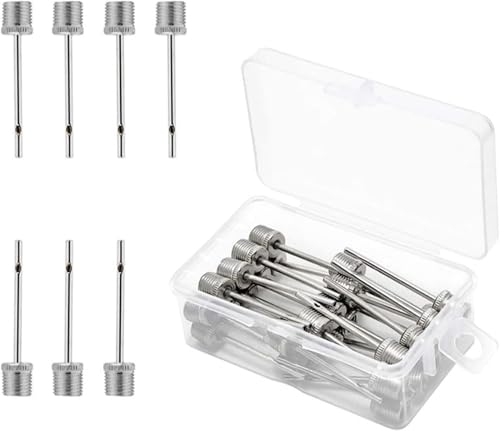 30pcs Air Pump Needles, Stainless Steel Ball Pump Needle with Storage Box, Suitable for Soccer Balls, Basketballs, Volleyballs, Yoga Balls