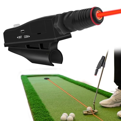 Indoor Golf Laser Putting Training Aid with Two Modes, Putting Training Aid for Alignment Tool, Precision Red Line Laser Putting Trainer, Cool Golf Gift for Golfers