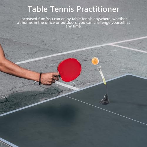 Table Tennis Trainer - Professional pings Pong Panels, Sucker Type Robot Rack, Rapid Rebound Ball Clip Display, Durable Equipment Pack | Practice Stroking Training for Adults Kids Home Use