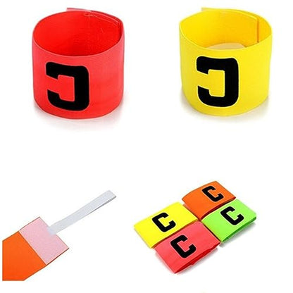 Football Soccer Captain's Armbands, 5PCS Captain Armband, Captain's Armband Diamond Pattern for Youth