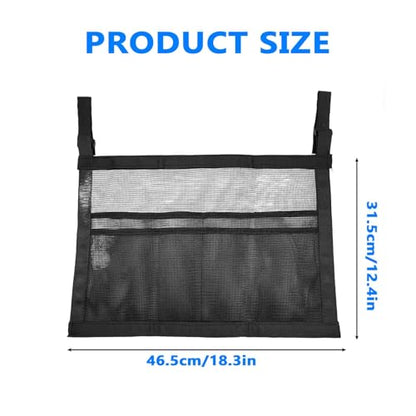 Ping Pong Paddle Case with Mesh Storage Bag,Easy Install Under-Table Tennis Racket & Pickleball Paddles Holder,Quick-Mount Ping Pong Ball Holder with Secure Straps