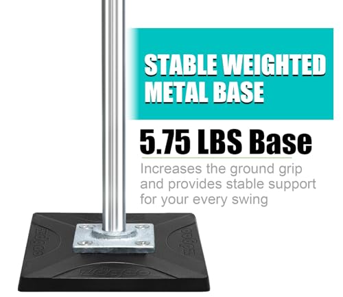 Zdgao Portable Batting Tee for Baseball/Softball, Height Adjustment 25"- 46" Baseball Tee with Removable Rubber Top and Premium Base for All Ages Training and Practice - style: 25"-37" Height Adjustable