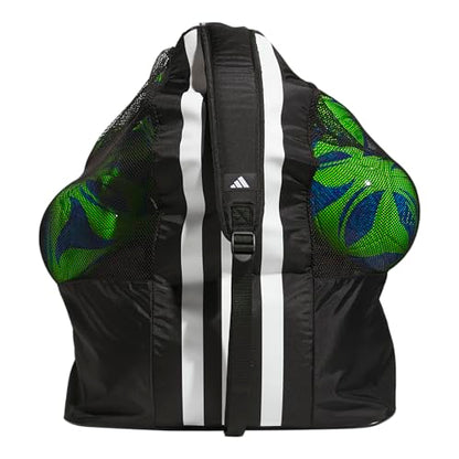 adidas Stadium Mesh Soccer Bag, Laundry Bag, Heavy Duty Soccer Ball Bags for Coaches, Men and Women, Holds Up To 15 Balls