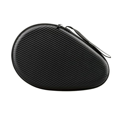 MiOYOOW Table Tennis Racket Case, Hard Shell Ping Pong Storage Bag Ping Pong Paddles Case with Zipper Can Hold 2 Short-Handled Rackets or 1 Long-Handled Racket