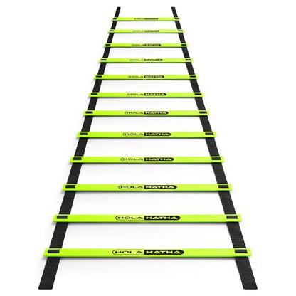 Adjustable Agility Ladder, 20' Sports Training Equipment with 12 Rungs for Speed Fitness - Football, Baseball, Soccer and Running Drills