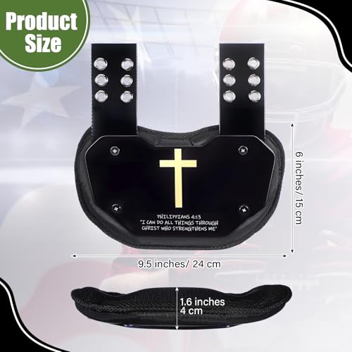 Civaner Football Back Plate Sport Lower Back Pads for Football Players Rear Protector for Youth - style: Cross Style