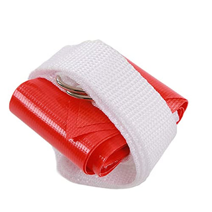 Flag Football Belt Set - 14 Adjustable Nylon Belts 42 Detachable PVC Flags 12 Training Cones for Team Sports - color: Red+green
