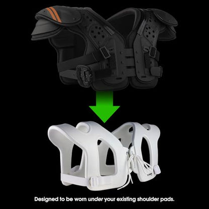 Cannon Sports Shoulder Injury Pad - Under Shoulder Pad Protection for Football Hockey Lacrosse - Injury Prevention & Support - Spider Football Pads - Youth Large & Adult Size Shoulder Pads