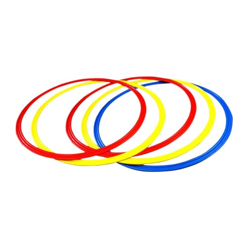 Agility Training Rings Set of 12 Football Speed Ladder Rings Workout Equipment Portable Sports Training Cones for Kids Adults