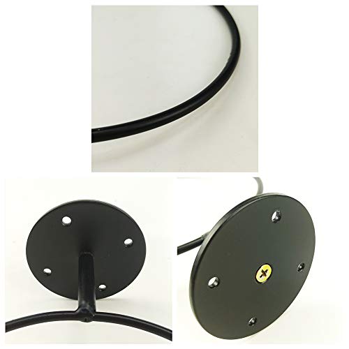 2 Pack Sports Ball Holders Wall Mount Display Rack for Basketball Volleyball Rugby Soccer, Black
