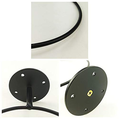 2 Pack Sports Ball Holders Wall Mount Display Rack for Basketball Volleyball Rugby Soccer, Black