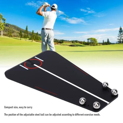 RiToEasysports Golf Training Aid, Golf Putter Mirror Portable Alignment Training Aid Indoor Outdoor Practicefor Improve Putting Skills