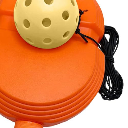 Pickleball Pickleball Rebounder Exerciser Sparring Device Single Player Pickleball Training Base, Yellow Ball