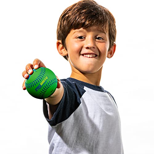 Franklin Sports - Pro Brite - Neon Rubber Teeball - MLB - Youth Tball - Baseball + Softball - Indoor & Outdoor Use - style: 3 pack