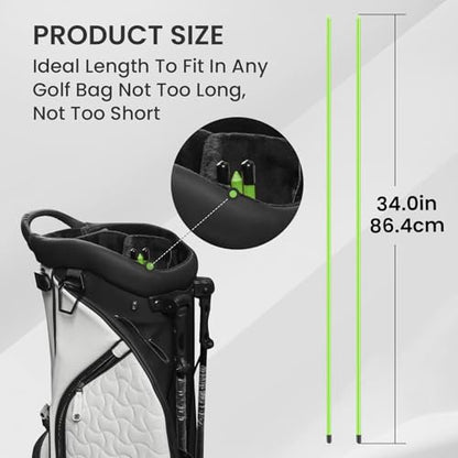 Amy Sport Golf Alignment Sticks Rods for Swing Training 34 Inch Value 2 3 Pack, Golf Aiming Stick for Putting Posture Corrector Practice Aid, Perfect Length to Fit in Any Golf Bag