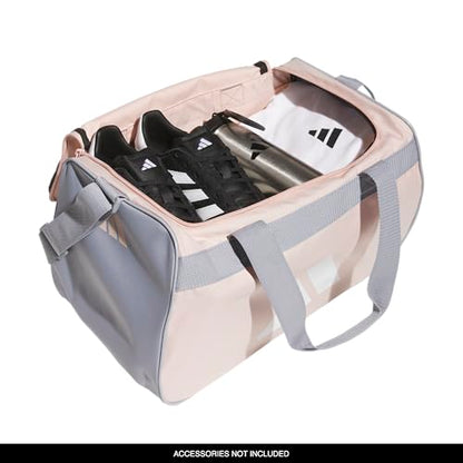 adidas Power Gym Bag – Lightweight Small Duffel - color: Blush Pink/White/Halo Silver Grey