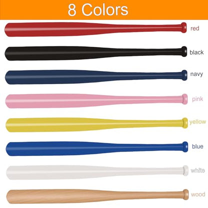 Personalized Mini Baseball Bat 18" Custom Engraved Wood Bats for Tee Balls Customized Name Number Text for Little League,Training Games, Softball Team, Coach - 8 Colors