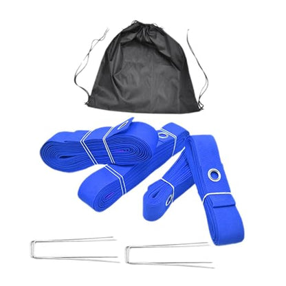 Vaveren Beach Volleyball Lines Court Marker Workout with Drawstring Bag Lines Marker for Outdoor Sports Beach Sand Grassland Training