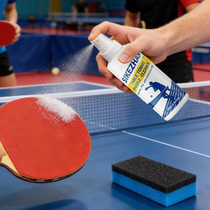 Table Tennis Paddle Spray - 100ml Dirt Removal Liquid - Table Tennis Paddle Cleaner Spray,for Eliminate Dirt & Dust Optimal Spin & Control Men Women Gym Sports Maintenance