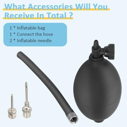 Football Helmet Inflation Pump and Inflation Needle Kit, for Schutt&Riddell Multifunctional Sports Helmet Air Pump