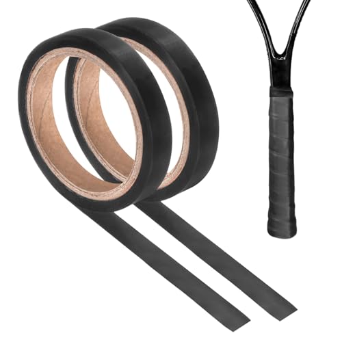 M METERXITY Grip Finishing Tape PVC Racket Wrap Grip Racquet Finishing Tapes for Pickleball/Racquetball - color: Black