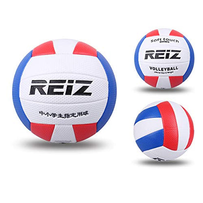 Soft PU Volleyball Official Size 5# Volleyball Professional Indoor - color: White Blue Red