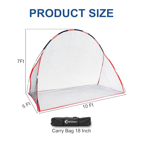 Golf Net, 10 X 7 Ft Foldable Golf Practice Net with Side Barrier and Carrying Bag for Home Backyard Garage Practising Training Driving Chipping Swing - size: Golf Net Only