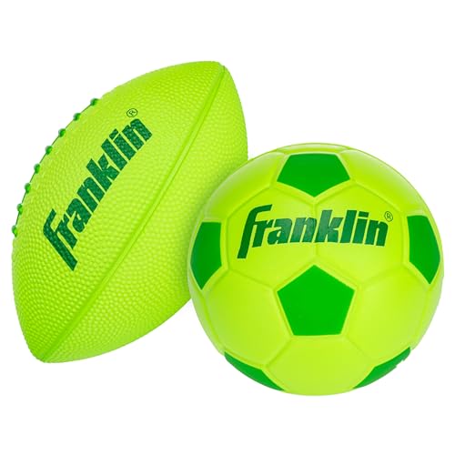 Franklin Sports Kids Mini Foam Sports Balls - Indoor + Outdoor Soft Foam Toy Balls for Kids - Perfect Backyard + Practice - Mini