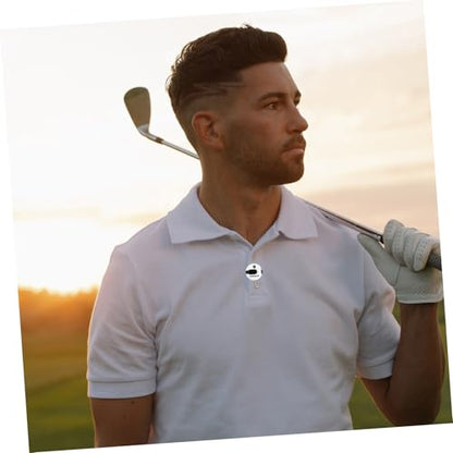 Golf Score Counter with Hat Clip, Portable Mini Stroke Tally Counter, White Golf Scoring Device for Outdoor Use and Golfers