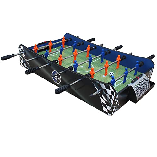 KICK Convoy 40" 4-in-1 Mini Tabletop Multi Game Table – Foosball, American Football, Push-Hockey and Ping Pong