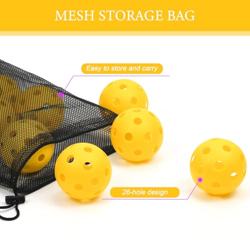 16 Pack Plastic Baseballs - Hollow Softballs for Lightweight Batting Practice - Indoor/Outdoor Training Balls - color: Yellow,9pcs