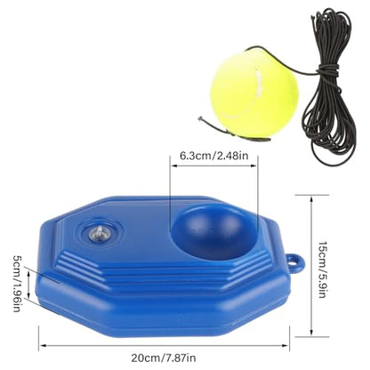 Tennis Trainer Rebounder Ball, Tennis Ball Back Base Trainer Set Solo Training Equipment with Fillable Baseboard and Rubber Elastic Rope for Single Person Practice