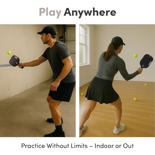 CRBN Pickleball - Quiet Pickleballs – Foam Practice Balls for Silent Play | Realistic Bounce & Feel | Noise-Reducing for HOA, Parks, Indoor & Outdoor Use | Safe for Kids & Wall Drills