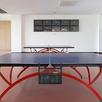 Ping Pong Paddle Holder Under-Table Mesh Bag 32x47cm Ping Pong Paddle Case with Mesh Storage Bag No-Drill Table Tennis Accessory Portable for Home Club Garage Black