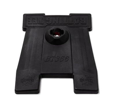 Power Batting Tee - Fully Adjustable Stem for Baseball and Softball Players, Black