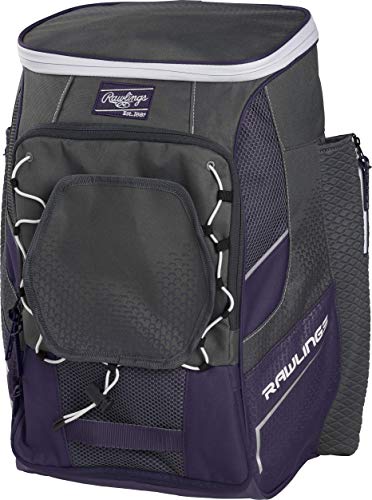 Rawlings | IMPULSE Backpack Equipment Bag | Baseball/Softball | Multiple Styles - color: Purple