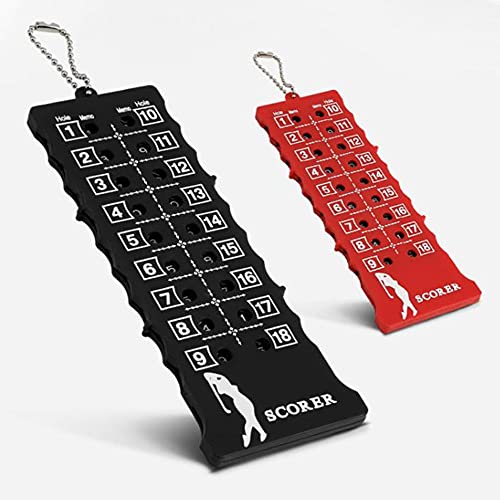 2 Pcs 18 Hole Golf Stroke Counter Golf Score Counter Scoreboard Training Practice Competition Accessory
