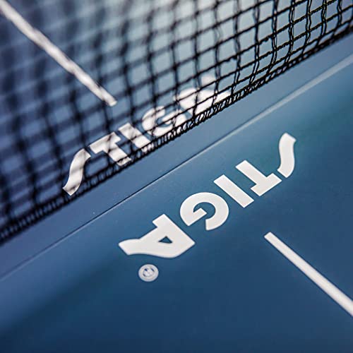 STIGA Space Saver - Compact Ping Pong Table - Separate Table Halves - Regulation Height - No Assembly Required - color: Blue