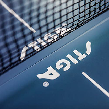 STIGA Space Saver - Compact Ping Pong Table - Separate Table Halves - Regulation Height - No Assembly Required - color: Blue