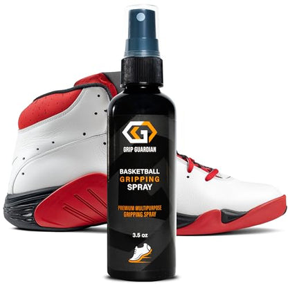 Basketball Grip Spray 2-in-1 Shoe Cleaner & Grip Enhancer - Anti Slip Performance Spray for Basketball Shoes - Improves Traction on Indoor/Outdoor Courts - Boosts Grip, Balance & Control